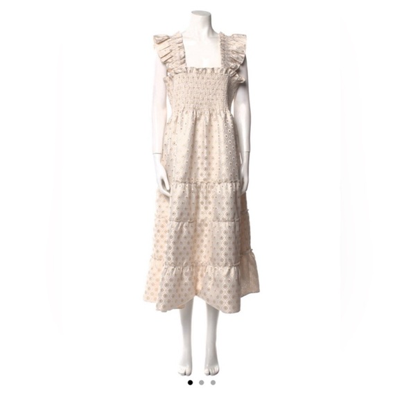 Hill House Home NWT Gold Jacquard Ellie Nap Dress - Picture 2 of 3